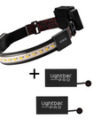 Lightbar Pro Battery Bundle — 2 headlamps and 2 batteries - side view