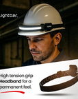 Lightbar Hardhat headband for hard hat mount - side view