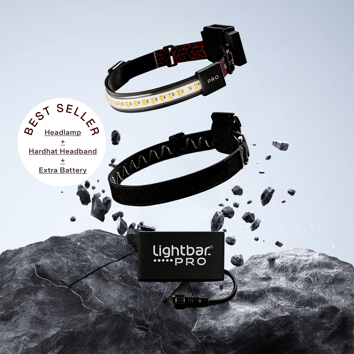 Lightbar Contractor Pack Pro headlamp for property restoration crews handling water damage, board-ups, and emergency callouts