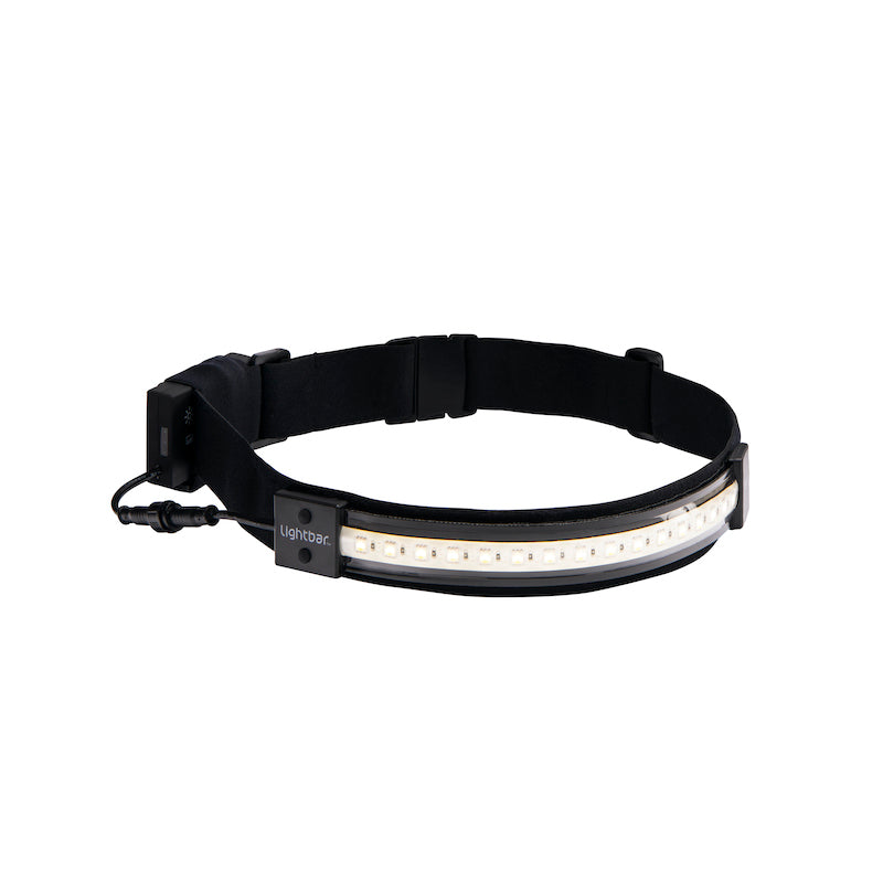 Waist light vs headlamp: Lightbar Belt waist-mount accessory