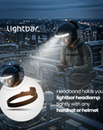 Lightbar Hardhat headband for hard hat mount - detail