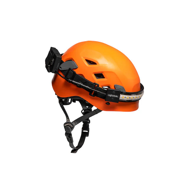 Lightbar Hardhat headband for hard hat mount - angle view